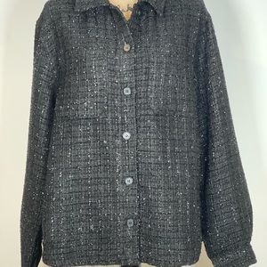 Mi Ami,Francesca’s,L,Shacket Jacket w/Light Sparkle & AVEC Stretch Bracelets NEW